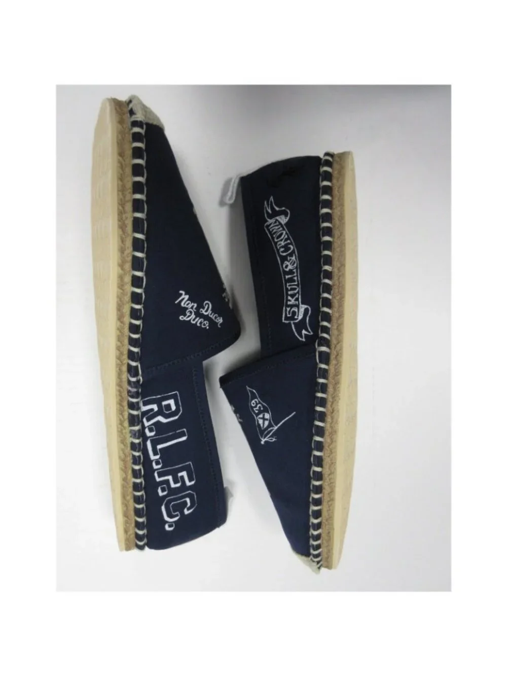 Polo Ralph Lauren Shoes 11 D Barron Espadrille Loafer Crest Canvas